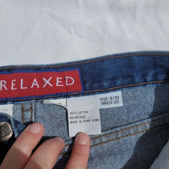 Vintage Posted Relaxed Denim Jeans - Picture 5 of 10